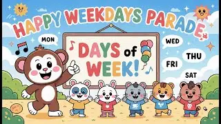 Learn 7 Days of the Week | Kids Educational | 1 Hour Loop