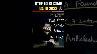 Steps to become CA in 