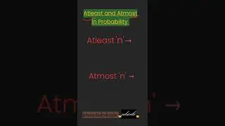 Atleast and Atmost meaning in Probability!! Part-1 #boardexam #class10maths #ssccgl #probability