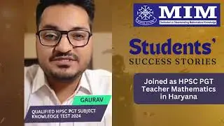 🎉 Success Story of Gaurav - Selected as HPSC PGT Teacher (Mathematics) in Haryana! 🎉
