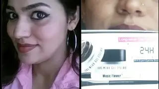 Affordable gel eyeliner MUSIC FLOWER GEL EYELINER BLACK AND BROWN REVIEW DEMO