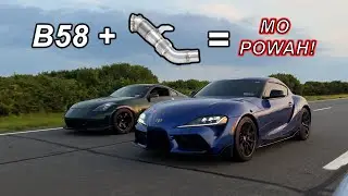 Установка даунпайпа AMS на MKV Supra! (Какая огромная разница!!)