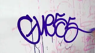 Guess using a Krink K-60 Paint Marker