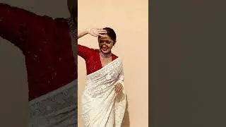white saree maroon blouse collection #shortvideo