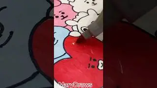 Drawing✨ BTS (BT21) Characters on request of my viewers🌸💜|#shorts #bts