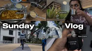 SUNDAY VLOG🐝| Close-up of a high end perfume bottle business 📈🥳Breakfast @ Sharavanabhavn☕️🥞#sunday 