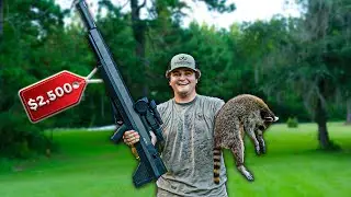 Hunting COONS with a GIANT EXPENSIVE AIRGUN!