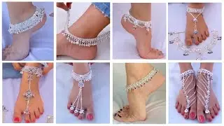 New Bridal Payal 2025: Hath Phool Style Anklets//Dulhan Ki Chandi Payal Designs//New Toe Ring Anklet