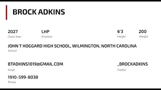 Brock Adkins (2027, LHP)