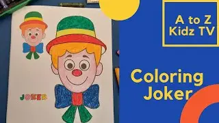 Coloring Joker | Kids Drawing | colors names