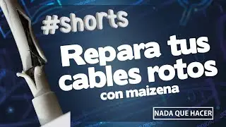 #shorts repara tus cables rotos f&aacute;cil  con maizena y silicon#sugru #casero repara lo que sea