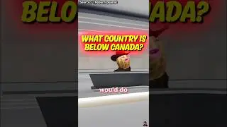 Какая страна находится ниже Канады? #шорты