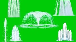 water new green screen video chroma key