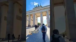 The Iconic Brandenburg Gate 😍 #berlin #germany #history #unity #peace #travel #shorts #foryou #fyp