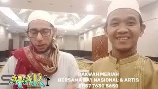 Admin bersama Habib Muhamad Syahab di studio iNewstv MNCTOWER shooting Program Cahaya Hati Indonesia