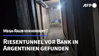 Riesentunnel vor Bank in Argentinien gefunden - Mega-Raub verhindert? | AFP