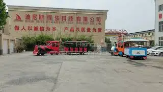 Tourist Trackless Train Ride Is Testing In Our Factory Yard