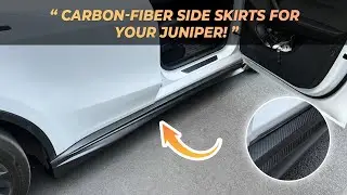Tesla Model Y Juniper Carbon Fiber Side Skirts | Sporty Side Profile + OEM‑Plus Look