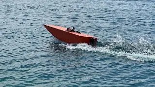 Homemade RC boat with 3D printed parts! NASBOAT racing!
