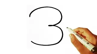Easy duck 🦆 drawing from 333 number / How to convert numbers into a drawing