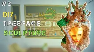 DIY - Treeface Sculpture- Handmade Artisan Decor Piece.