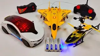 3D Lights Rc Car and Radio Control Airplane | Gadi Wala Cartoon | Rc Helicopter | aeroplane video
