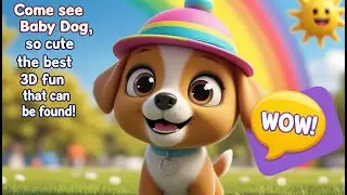 Hey Baby Dog Rhyme &ndash; Cute Puppy Cartoon Song | Viral Kids Video 2025 🐶🎶 | Trending Nursery Rhyme