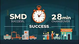 ₹1 Crore Saved Using SMED | Changeover Time Cut by 65% | (For best experience, choose 1.25X Speed)