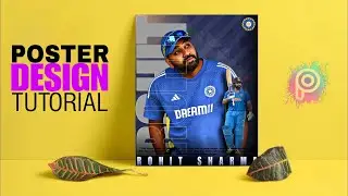 Cricket Poster Design with PICSART | Poster Design Tutorial | Cricket Poster Design