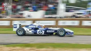 2004 Williams-BMW FW26 F1 SCREAMING V10 at the Goodwood Hillclimb!
