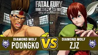 FF COTW ▰ POONGKO (Joe) vs ZJZ (Hotaru) ▰ Fatal Fury CotW High Level Gameplay