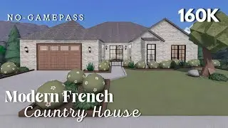 BLOXBURG | Modern French Country House | No Gamepass | Speedbuild
