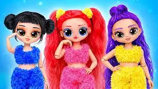 DIY in K-pop Demon Hunters Style! 20 Fluffy Crafts for Dolls Makeover Transformation