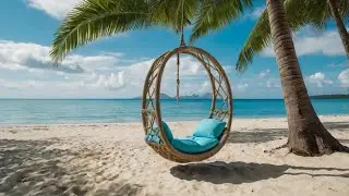 Relaxing Tropical Beach Swing &ndash; Calming Ocean Waves & Gentle Breeze Ambience