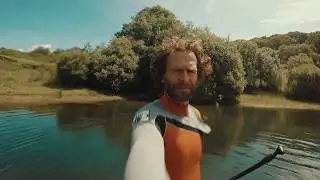 Paddle board adventure with the dog on Wimbleball lake