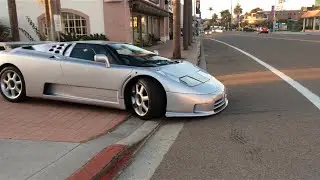 SCRAPES GROUND, RARE Bugatti EB110SS