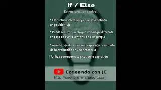 Estructura de control IF. IF - ELSE