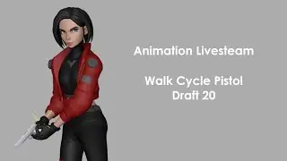 Portfolio Animation Improvements - 3D Animation LIVE Stream - Walk Cycles Draft 20 #3danimation #art