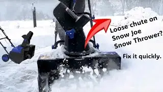 Loose Chute Fix for Snow Joe Snow Blower 18 inch