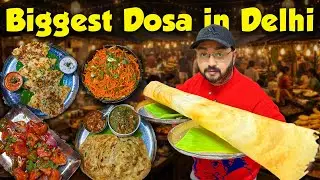 Biggest Dosa in just Rs.200 | Chilly Idly | Best South Indian Food in West Delhi | 4k