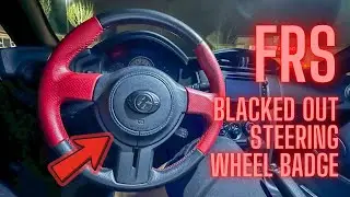 I Installed A Black 86 Steering Wheel Badge FR-S
