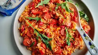 Cape Style Red Vienna and Rice smoortjie made with Spekko Rice.
