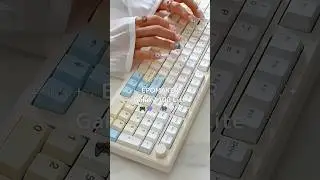 EPOMAKER Galaxy 100 Lite💛をご提供いただきました！🩵#PR #keyboard #unboxing #yellow #desksetup #keycaps #kawaii