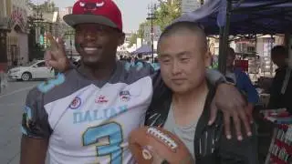 CAFL - Talib Wise visits his new fans in Dalian