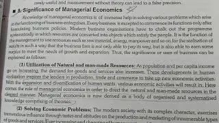 Significance of Managerial Economics full explanation in hindi 