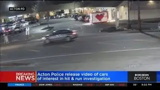 Acton police release video of cars of interest after hit and run