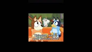 Unicorse, what&rsquo;s your favorite food? #bluey #memes #funny