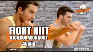 Fight HIIT Cardio Kickboxing Workout 45min