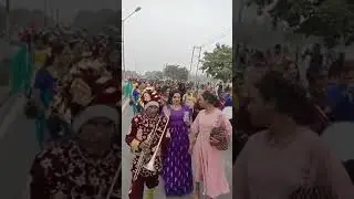 किन्नर समाज की निकली शोभा यात्रा पानीपत पुलिस सुरक्षा में तैनात