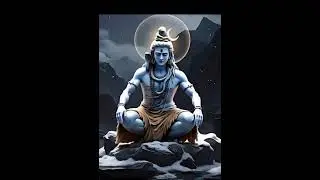 Divine Lord Shiva AI Art | Meditative Mahadev in the Himalayas 🕉️✨#shorts